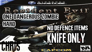 |2016.09.11-12| [GC/USA] Resident Evil: Remake [Hard, Chris] [Knife Only+No defense items+No kerosene]