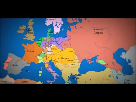 Карта Европы - Одинадцать веков изменений (1000-2015г.)