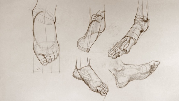 Как рисовать ноги