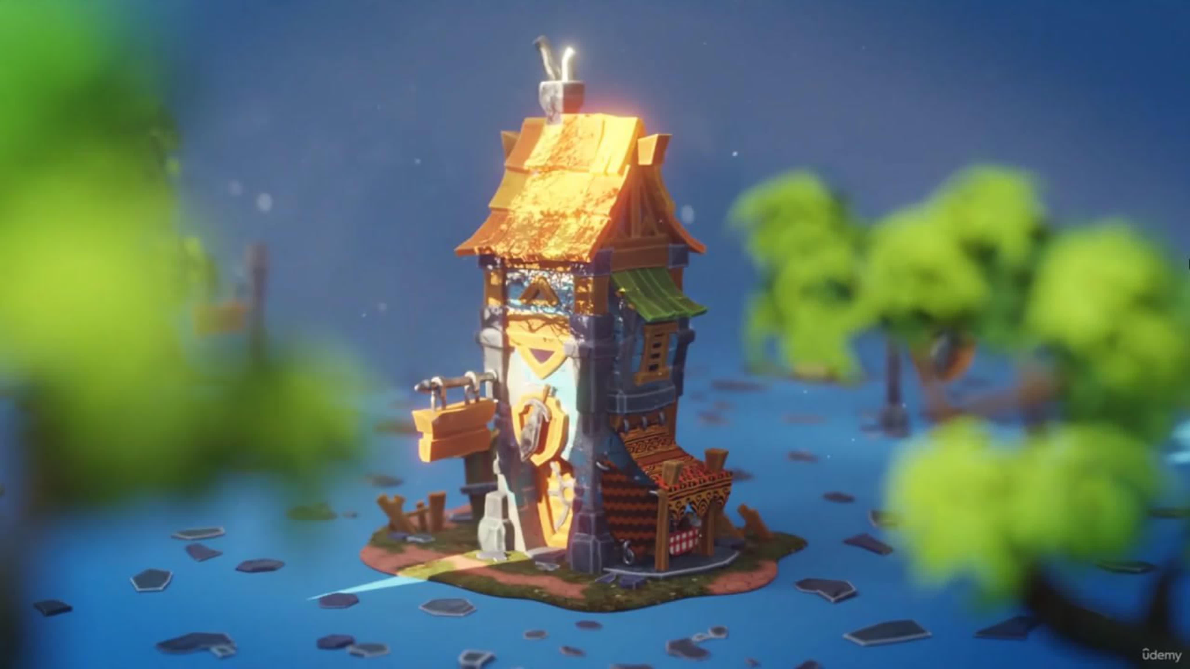 Art Studio - Modeling A Game Asset Castle In Blender