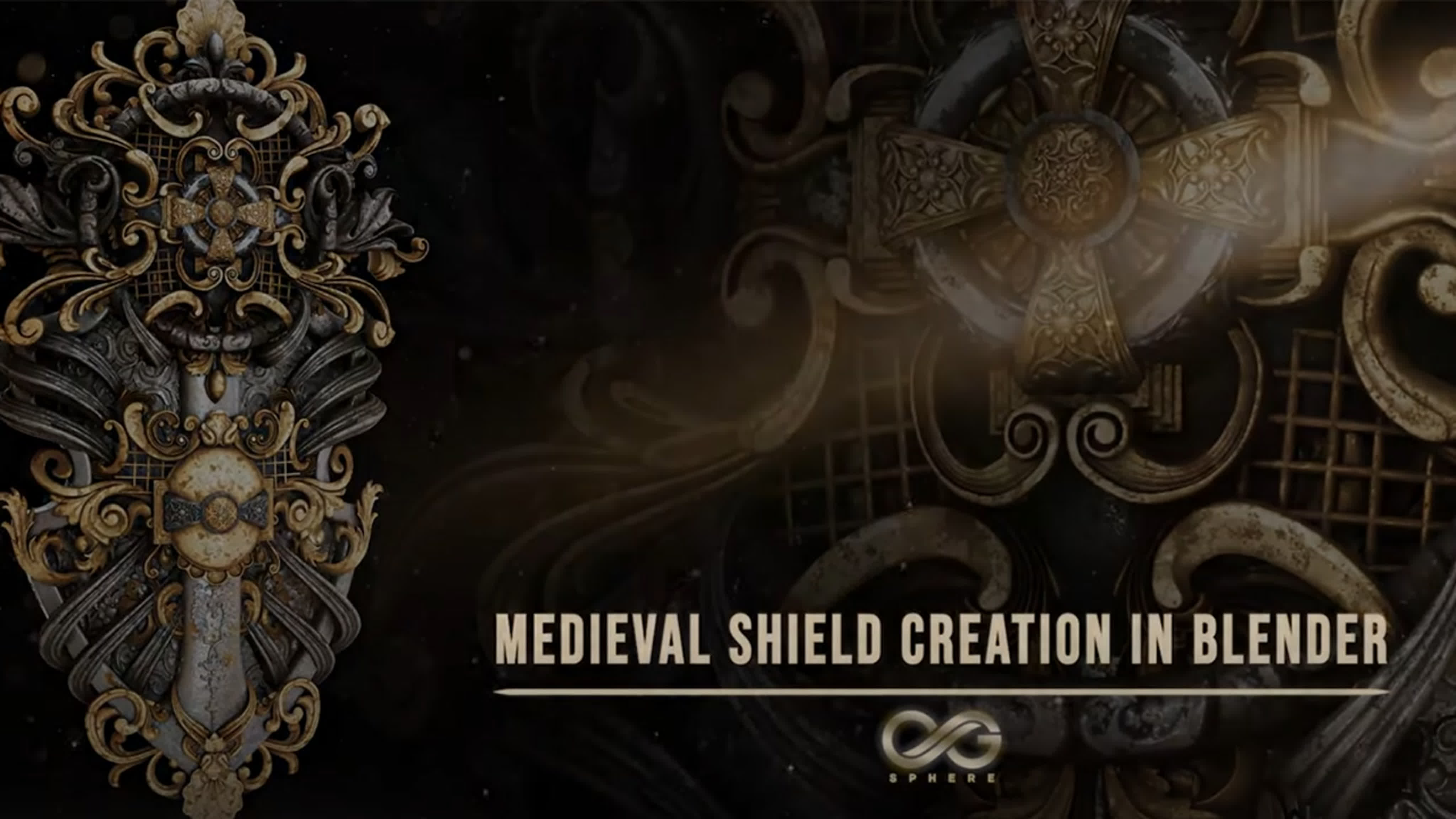 Artstation - Create Super Detailed Shield In Blender Tutorial (Modeling, Texturing, Render) by CG Sphere