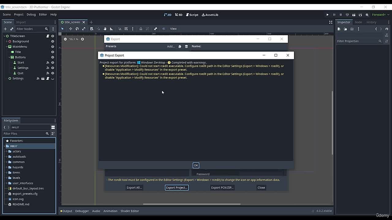Udemy - Create Games with Godot 4 - 3D Platformer