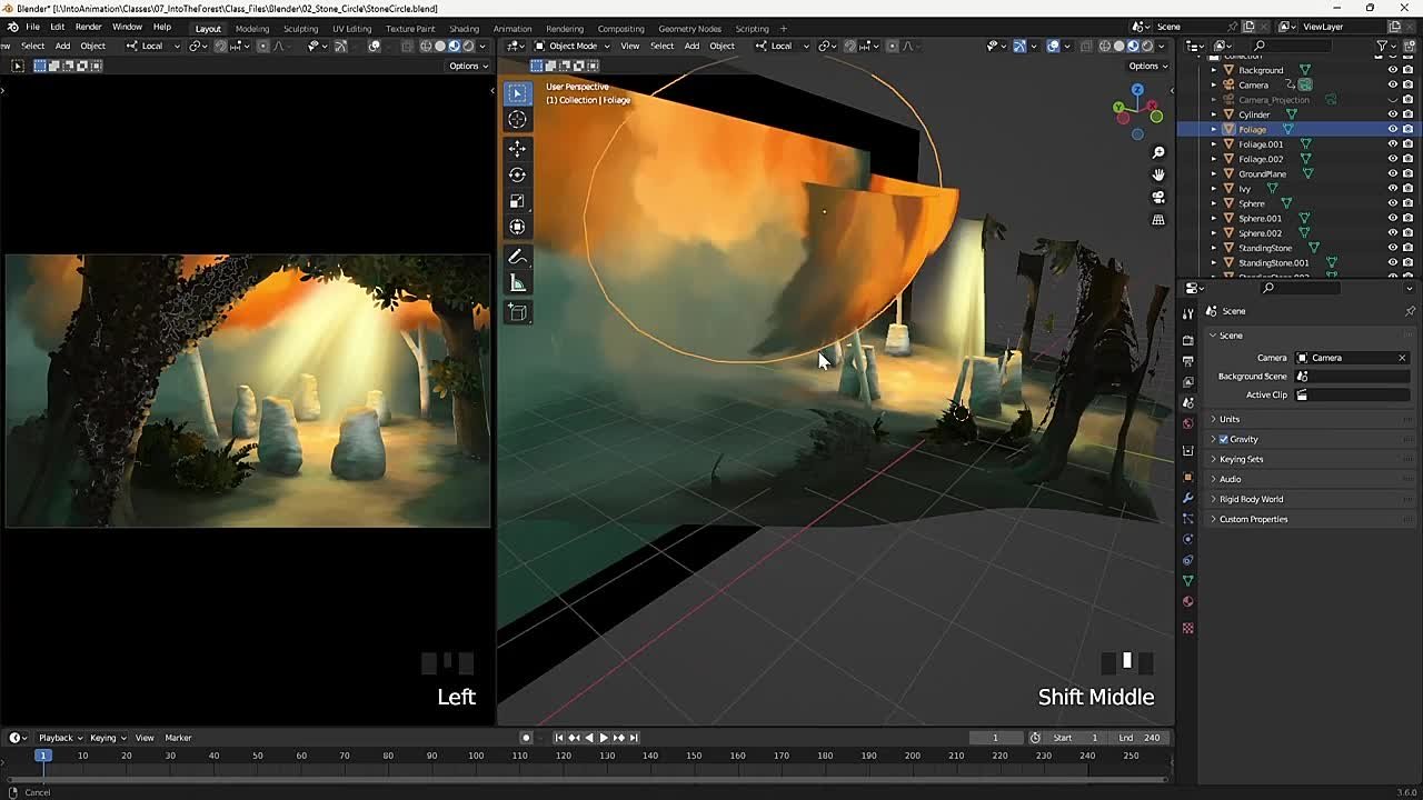 Into the Forest Add Depth to Your Illustration with Blender 3D