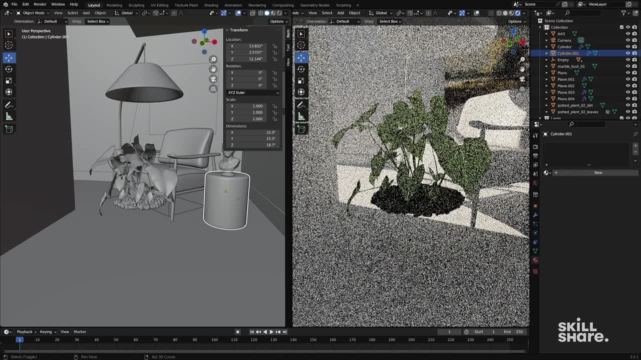 skillshare - Level Up in Blender Build an Advanced 3D Scene