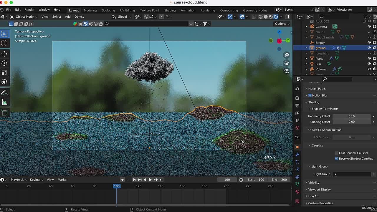 Udemy - Cloud And Rain Animation In Blender 3.5 For Beginners