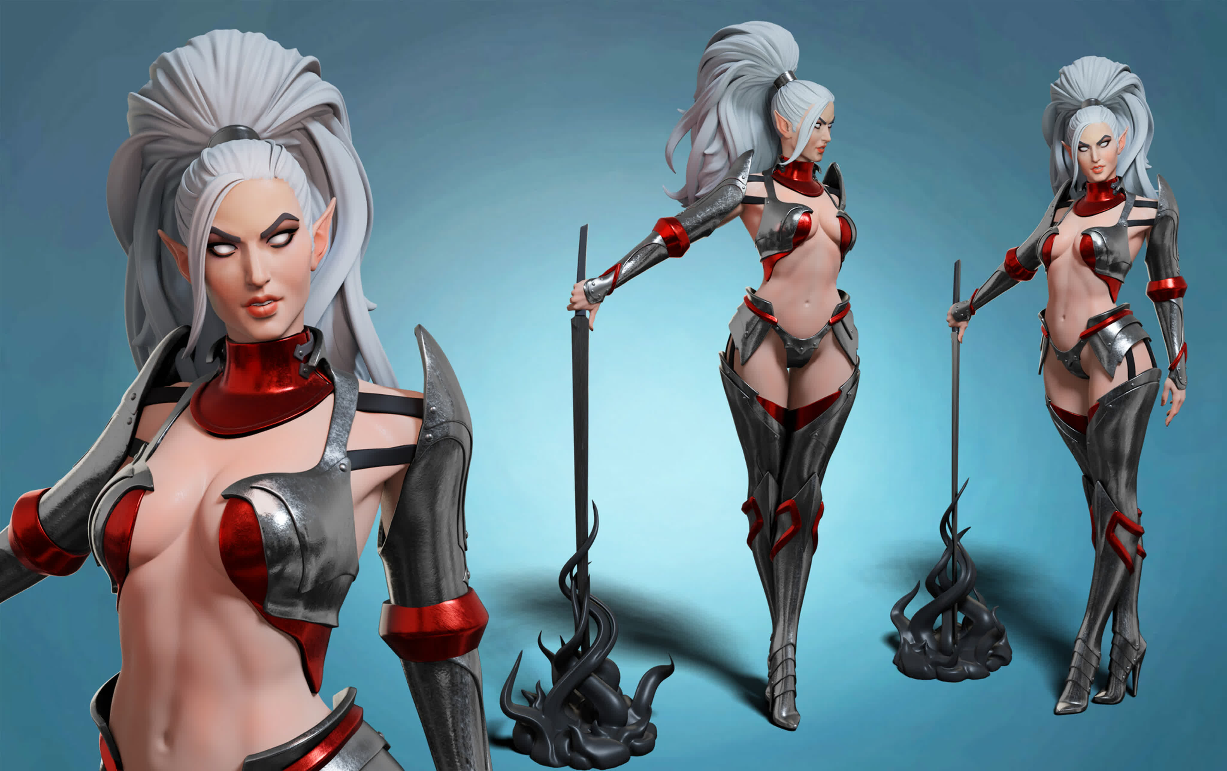 Udemy - Demon Huntress in Blender Course by Nikolay Naydenov (2022)