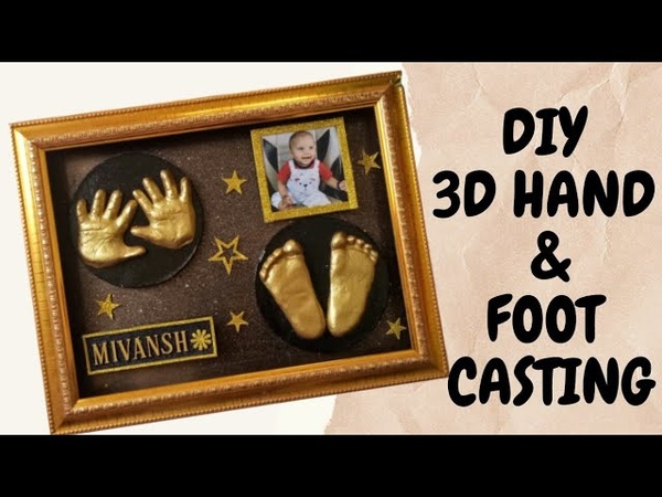 DIY 3D Baby Hand and Foot Casting