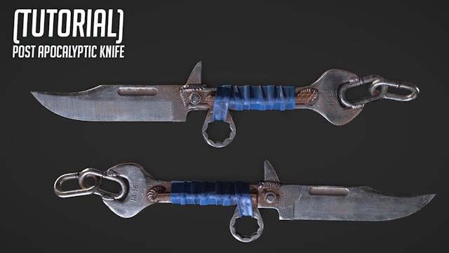 ArtStation - Post Apocalyptic Knife - Game Asset Tutorial by Florian Neumann (2022)