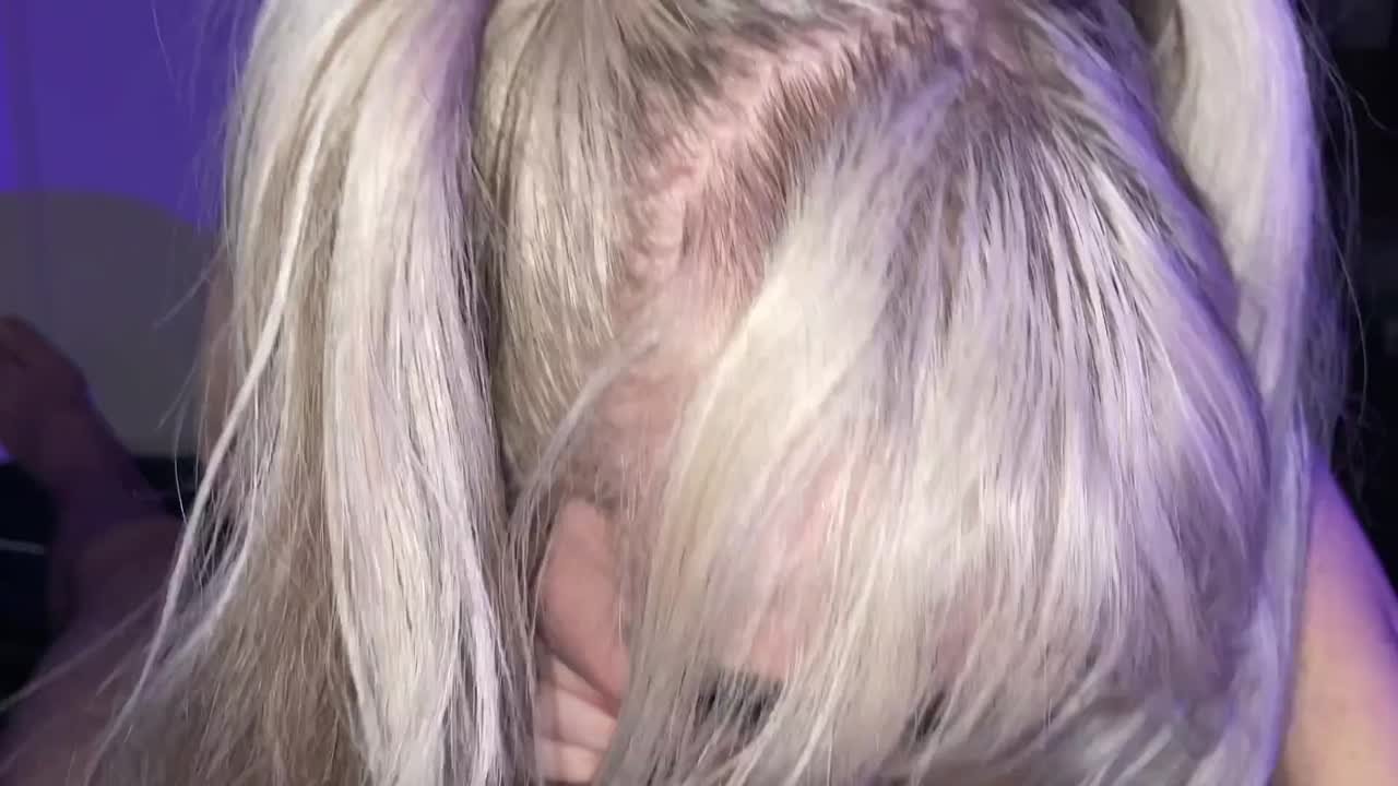 dyed - blonde/white