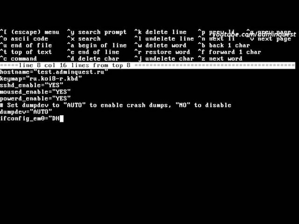 Установка FreeBSD