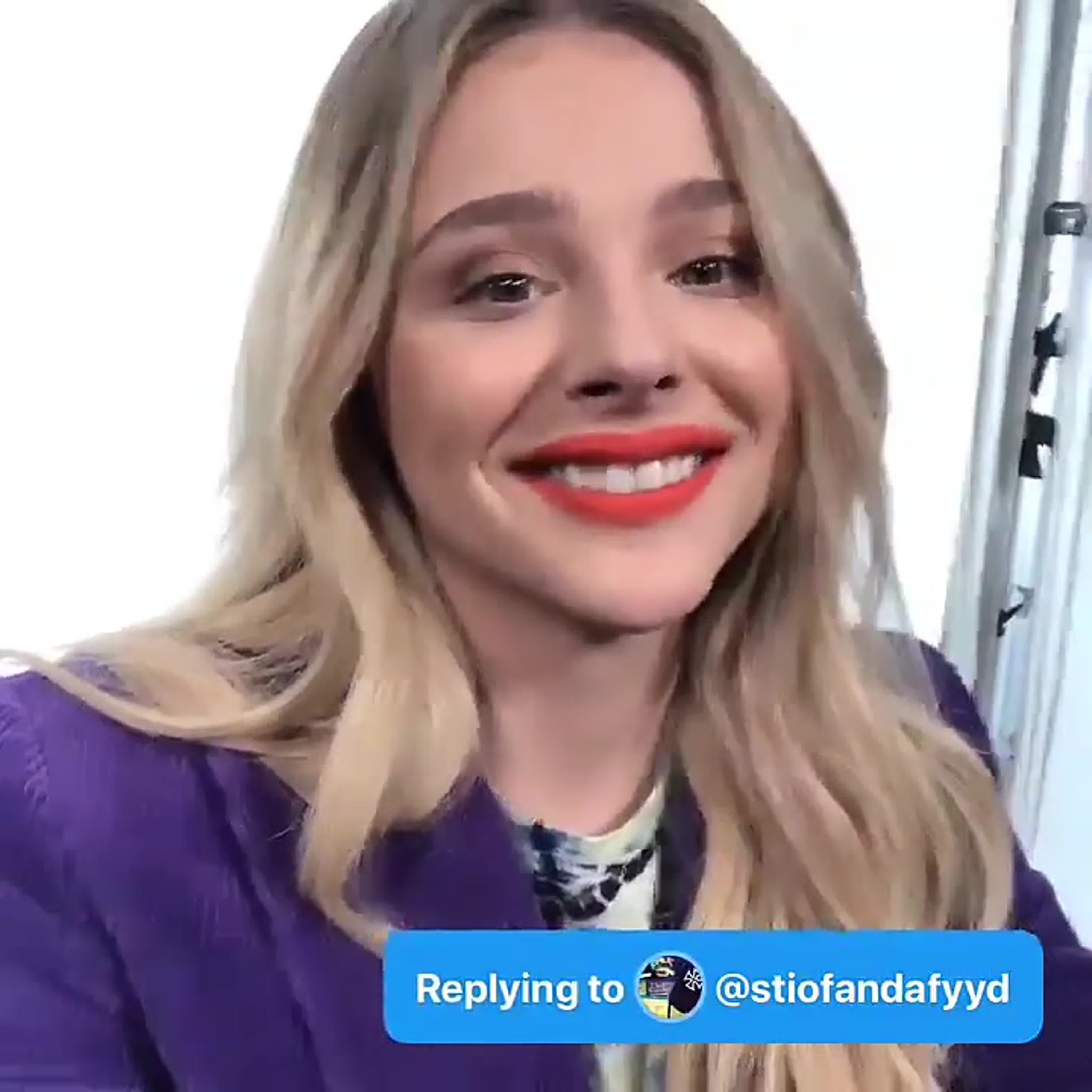 2019.09.27 - Chloë Grace  Moretz - Live Twitter QA by IMDb