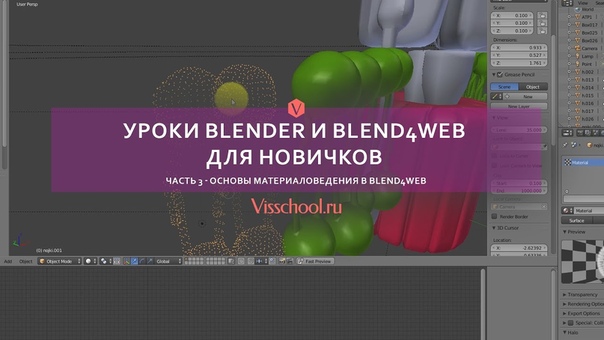 Уроки blender и blend4web