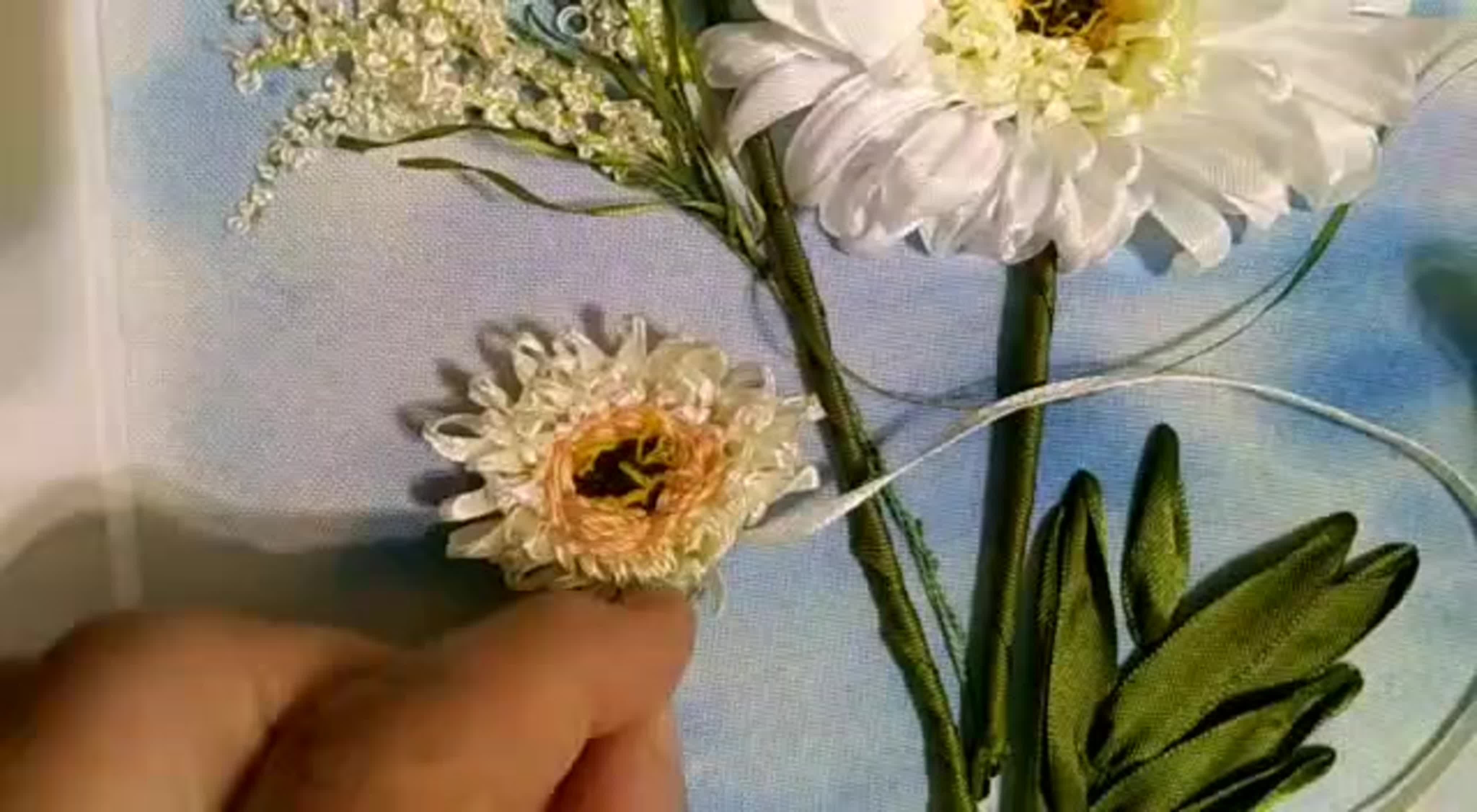 вышивка лентами