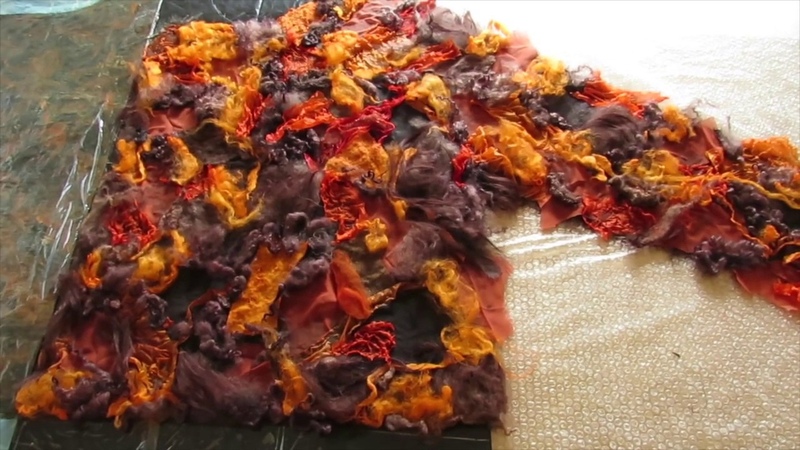 рисуем шерстью