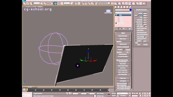 Подборка видео уроков по симуляции ткани в  3ds Max.