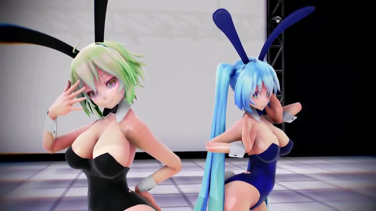 [MMD] Gumi and Miku Persecution Complex Cellphone Girl Sex Dance