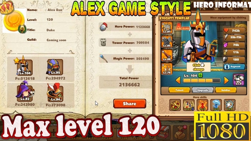 The King of Towers. Facebook online game. Alex Game playthrough