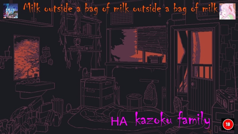 Milk outside a bag of milk outside a bag of milk