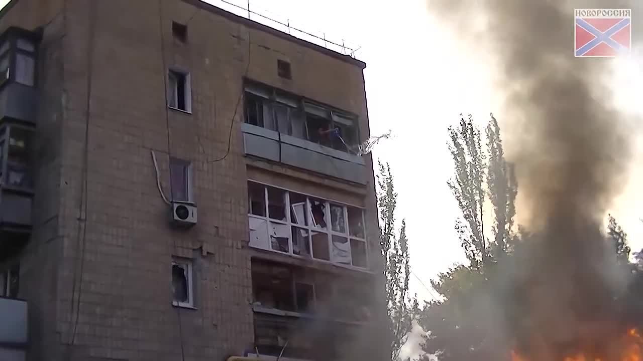 Обстрел м-на Текстильщик 5 августа 2014 г.