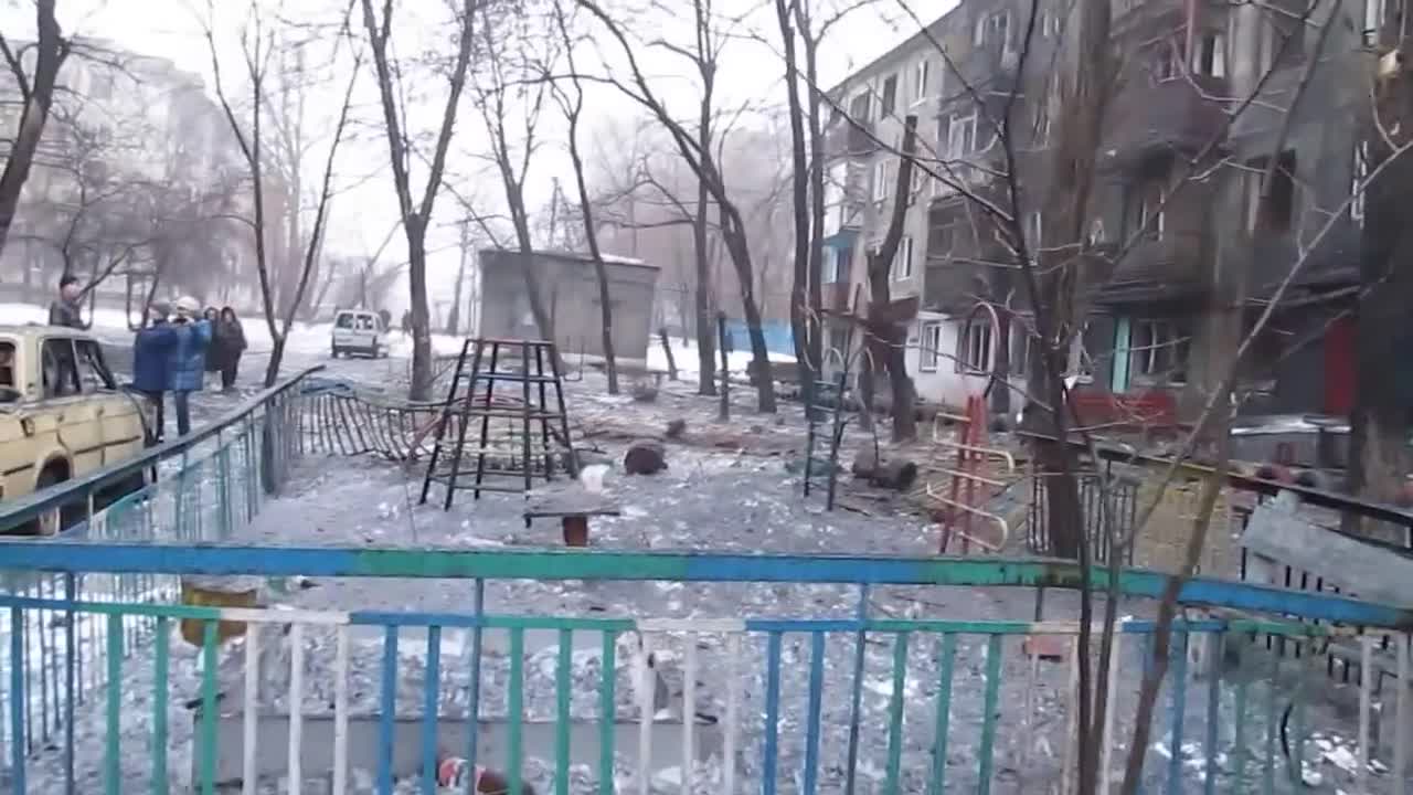 Обстрел Стаханова 21 января 2015 года.