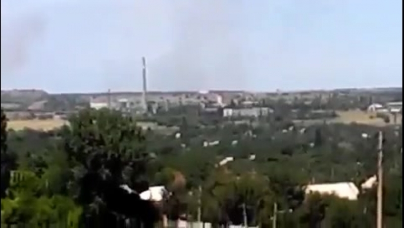 Ополченцы отступили из Дзержинска 21 июля 2014 года.