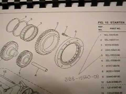 Замена обгонной муфты стартера XVS1100