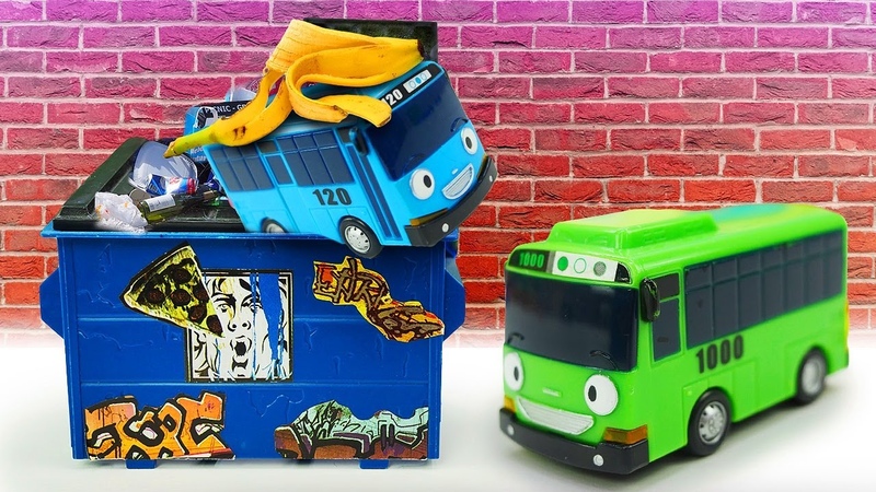 Tayo Little bus toys. Видео с игрушками из мультфильма Тайо маленький автобус.