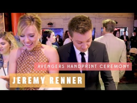 Avengers cast hands print ceremony