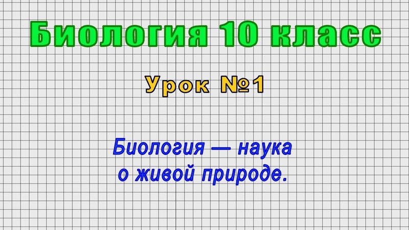 Биология 10 класс от LiameloN School