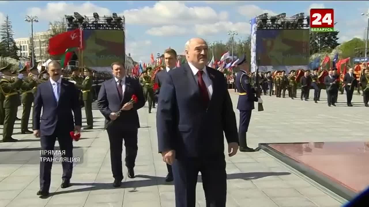 Минск 9 мая 2021 шествие Беларусь 24