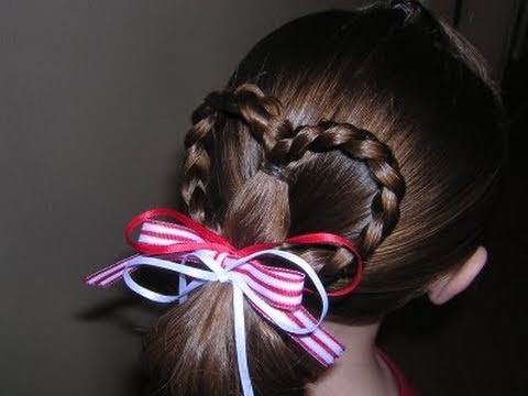 сердечки из волос