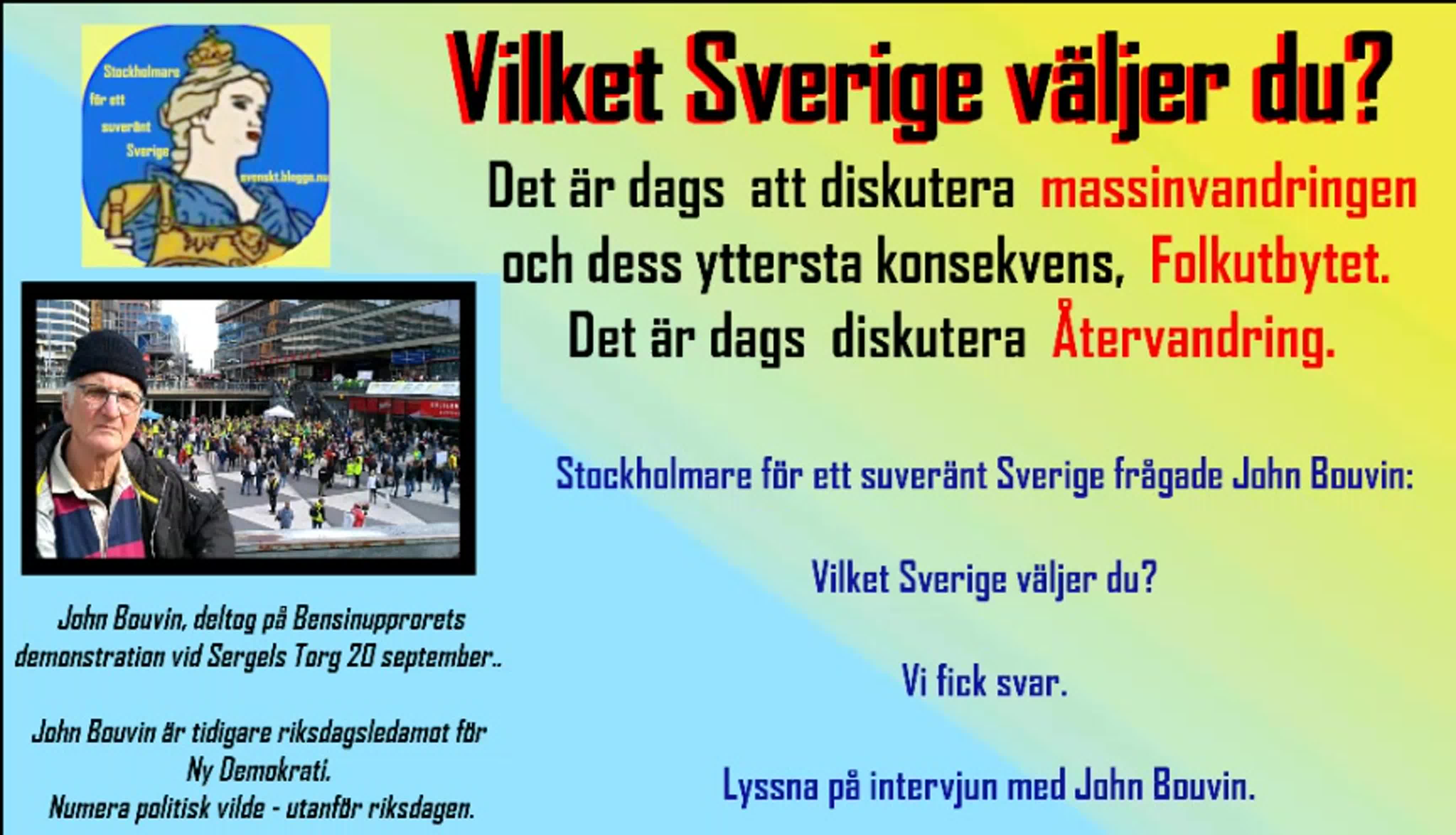 Dags att börja prata ÅTERVANDRING