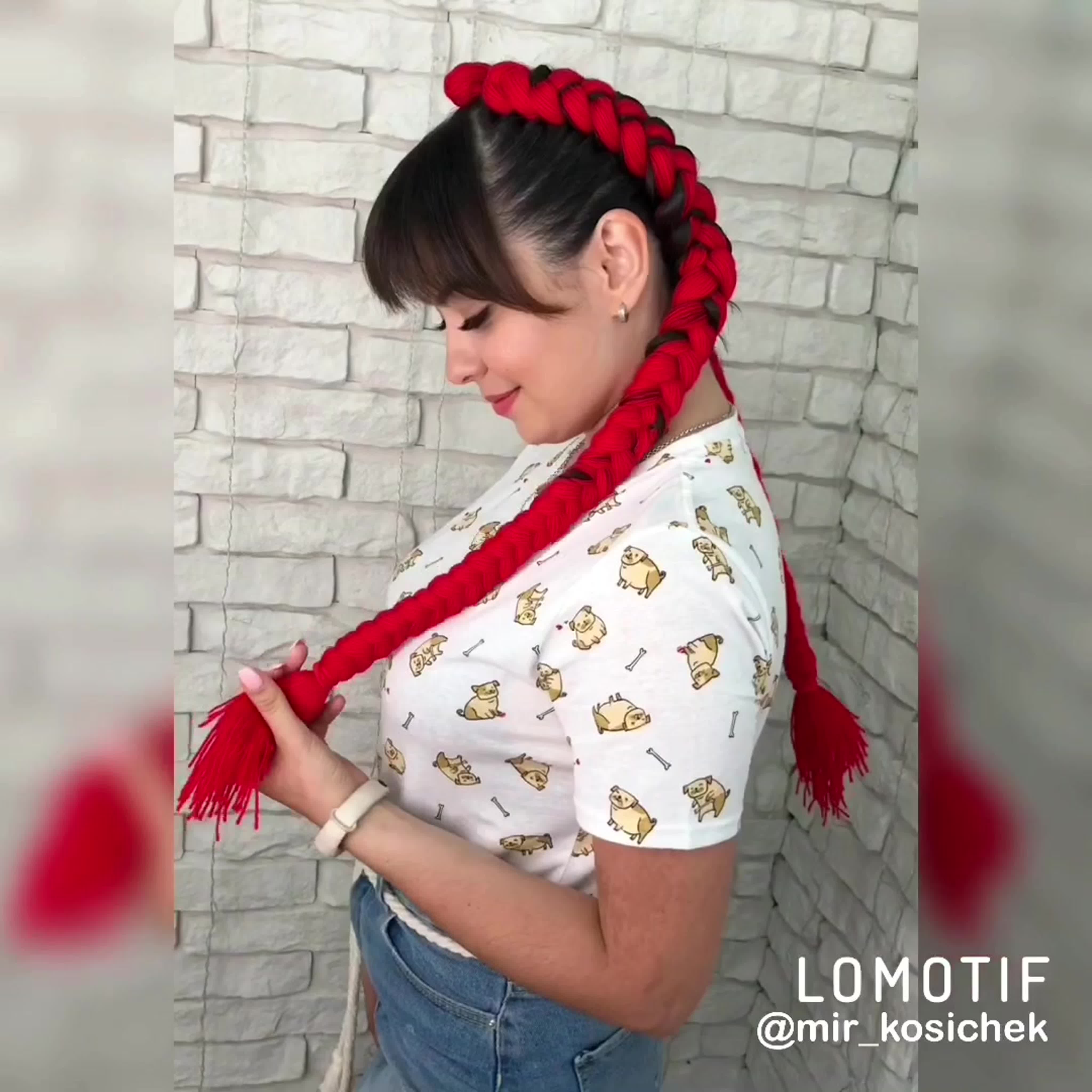 Косы с нитками