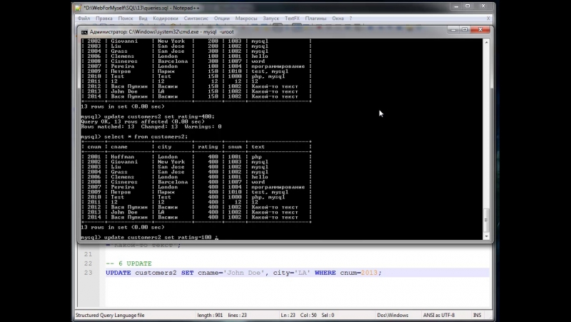 Премиум курс. Курс по базе данных MySQL.