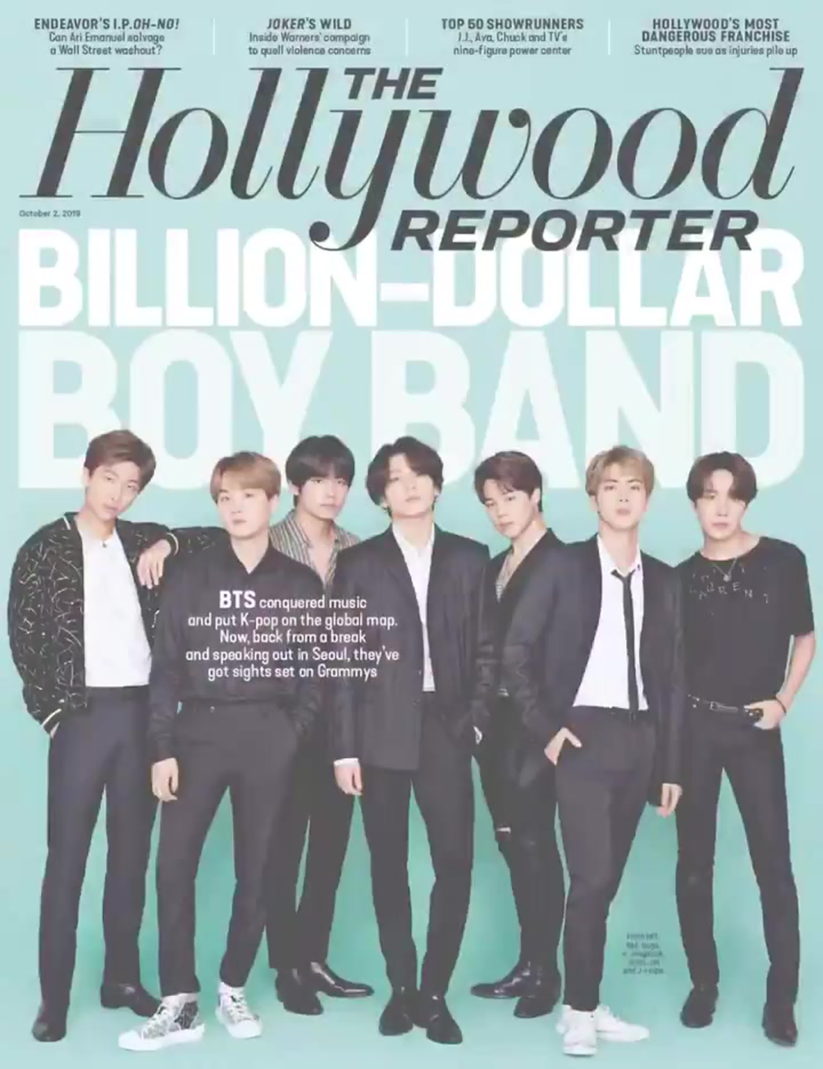 2019.10.02 BTS для Hollywood Reporter