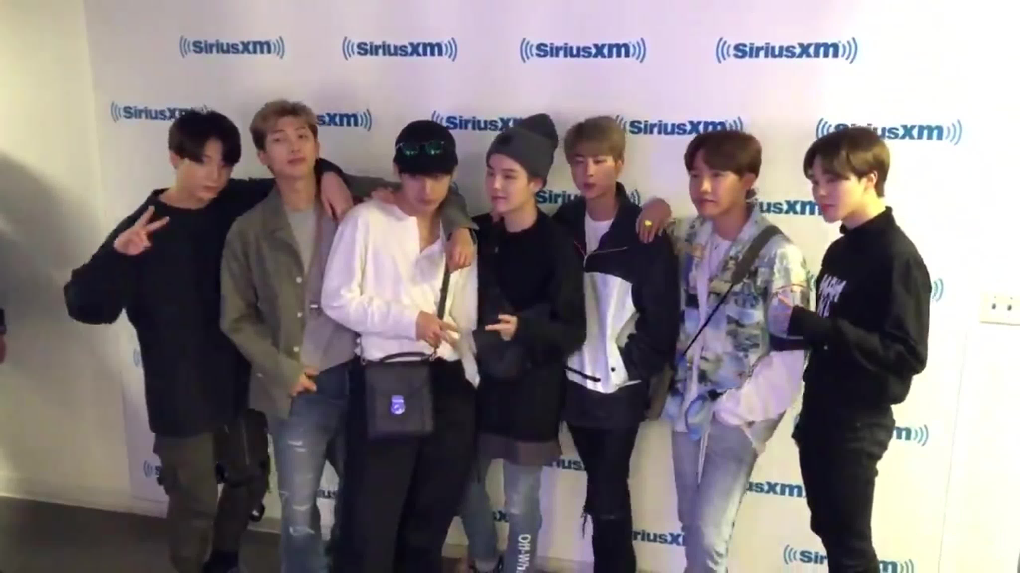 190522 BTS на  "The Morning Mash Up" SiriusXM Hits 1 (Нью-Йорк)