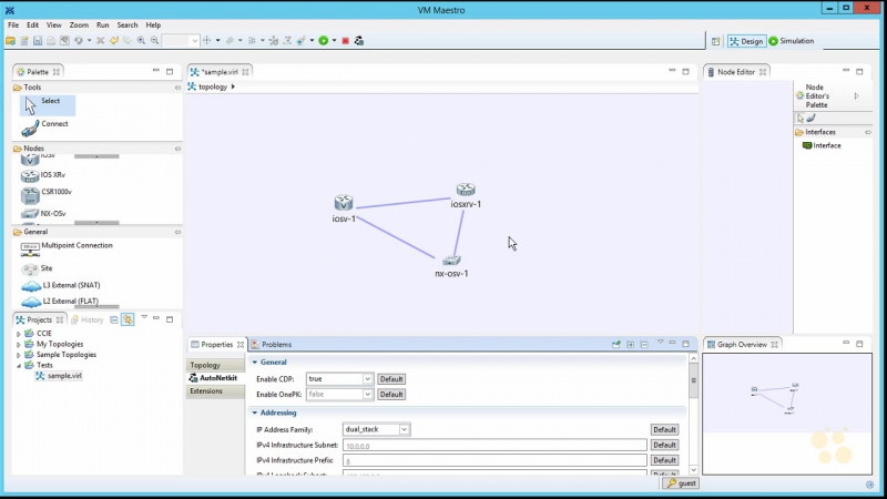 Cisco Virtual Internet Routing Lab (VIRL)