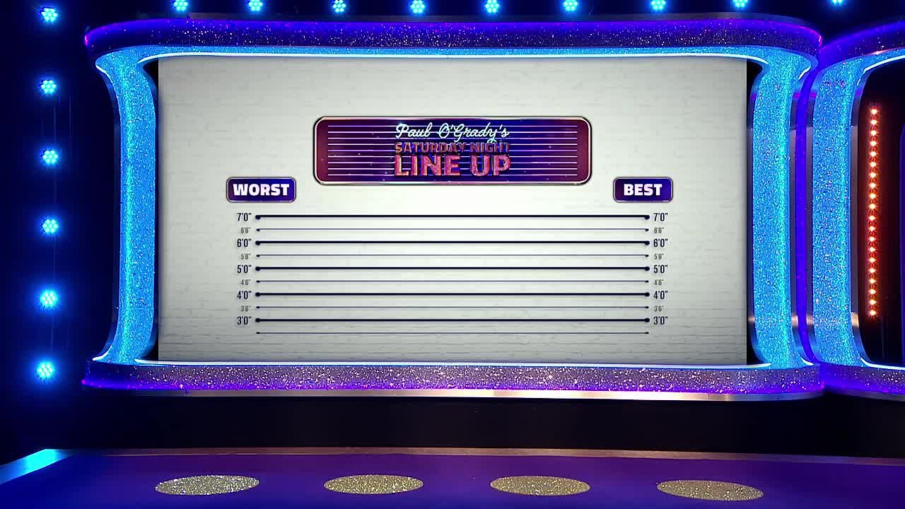 Paul O'Grady's Saturday Night Line Up