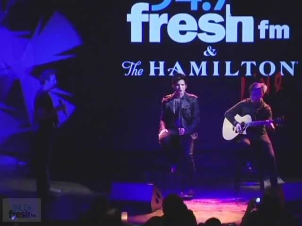94.7 Fresh FM (Washington DC): Adam Lambert Performs Live, 12.03.2012