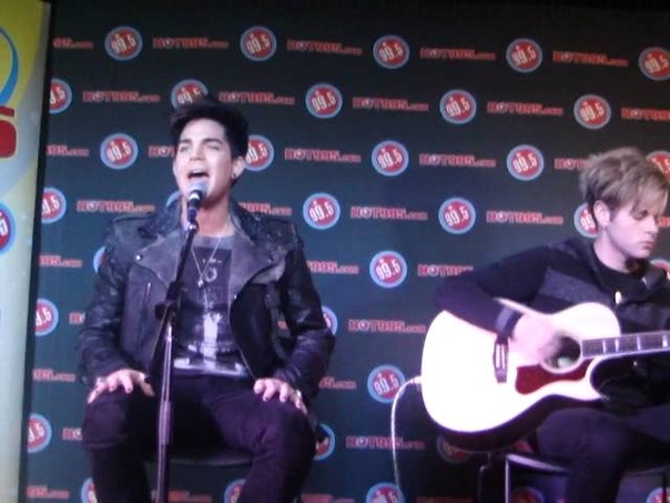 Hot 99.5 (Washington DC): Adam Lambert Interview and Performance, 12.03.2012