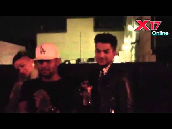 Adam Lambert Attends Miley Cyrus' Wacky 22nd Birthday Bash - November 22, 2014