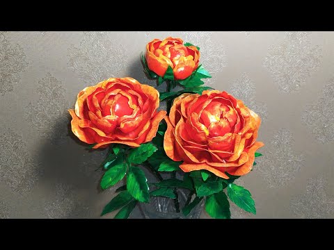 цветы из пластиковых бутылок
