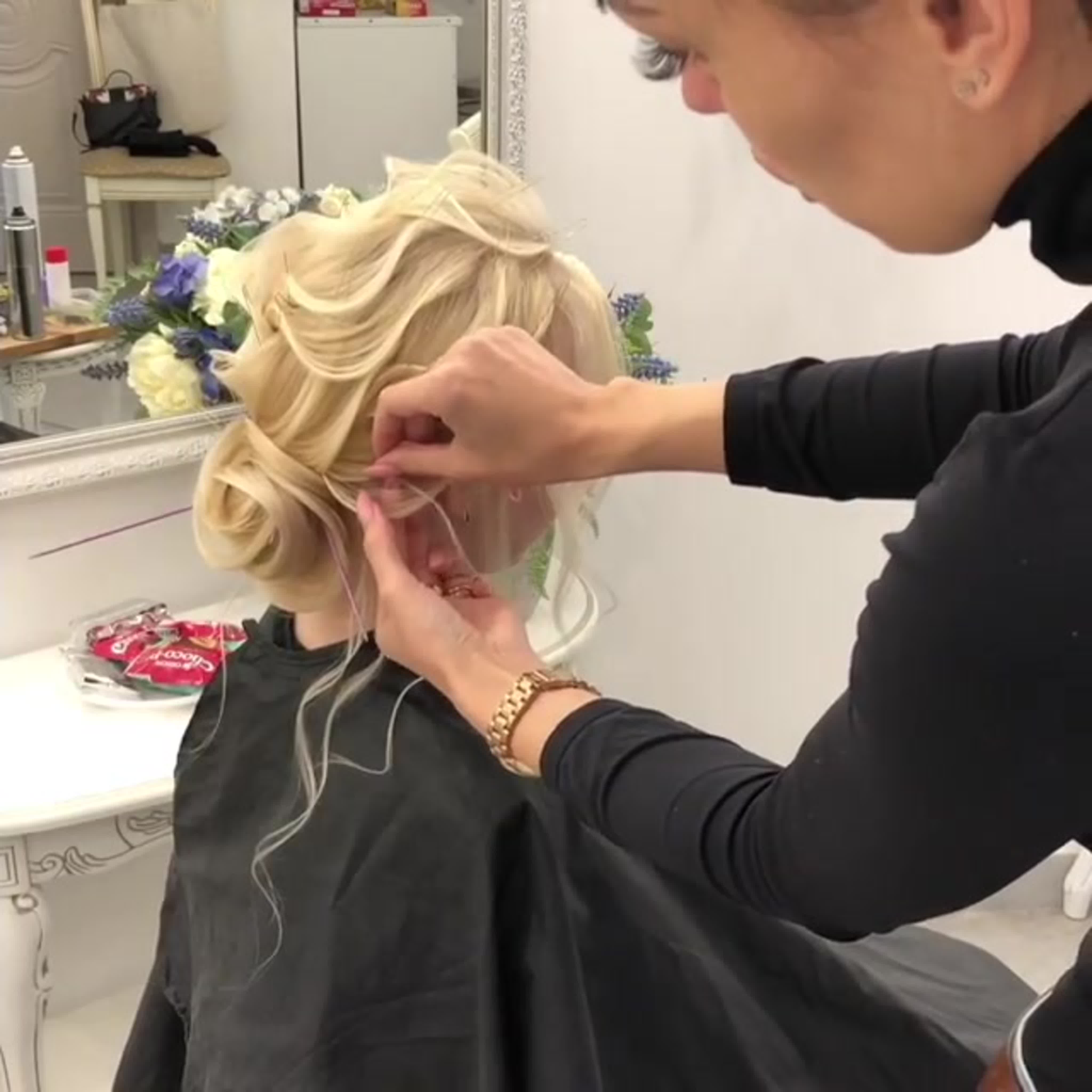 Быстрый текстурный пучок. ulyana_nik_hairstylist