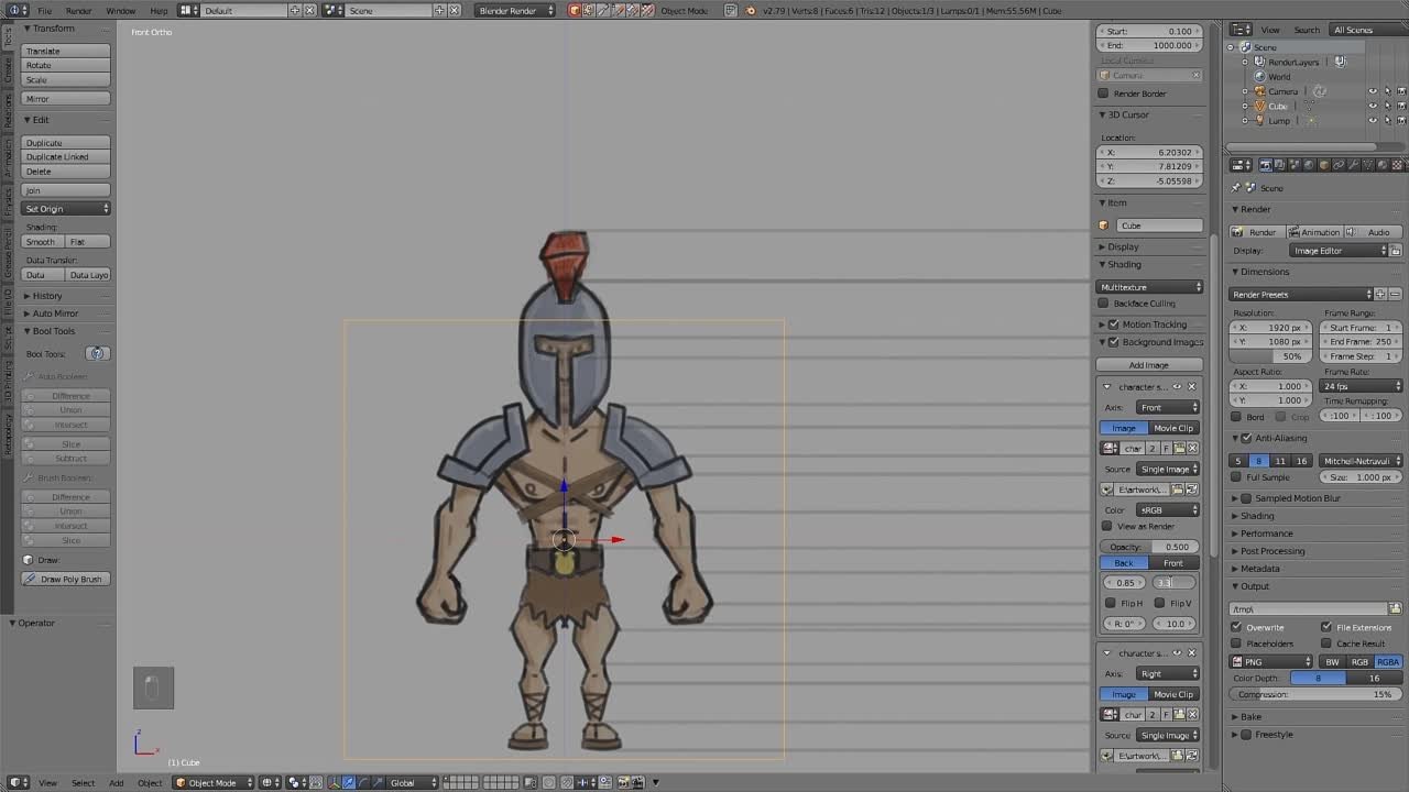 making a high quality game character [GrantAbbitt]