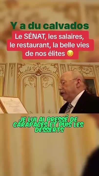 on mange bien au Sénat avec l'argent des contribuables