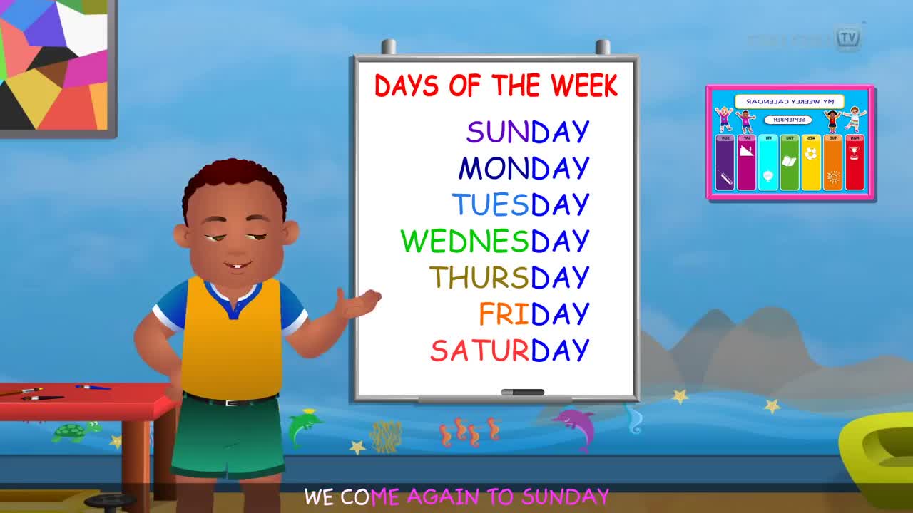 Дни недели "The days of the week"