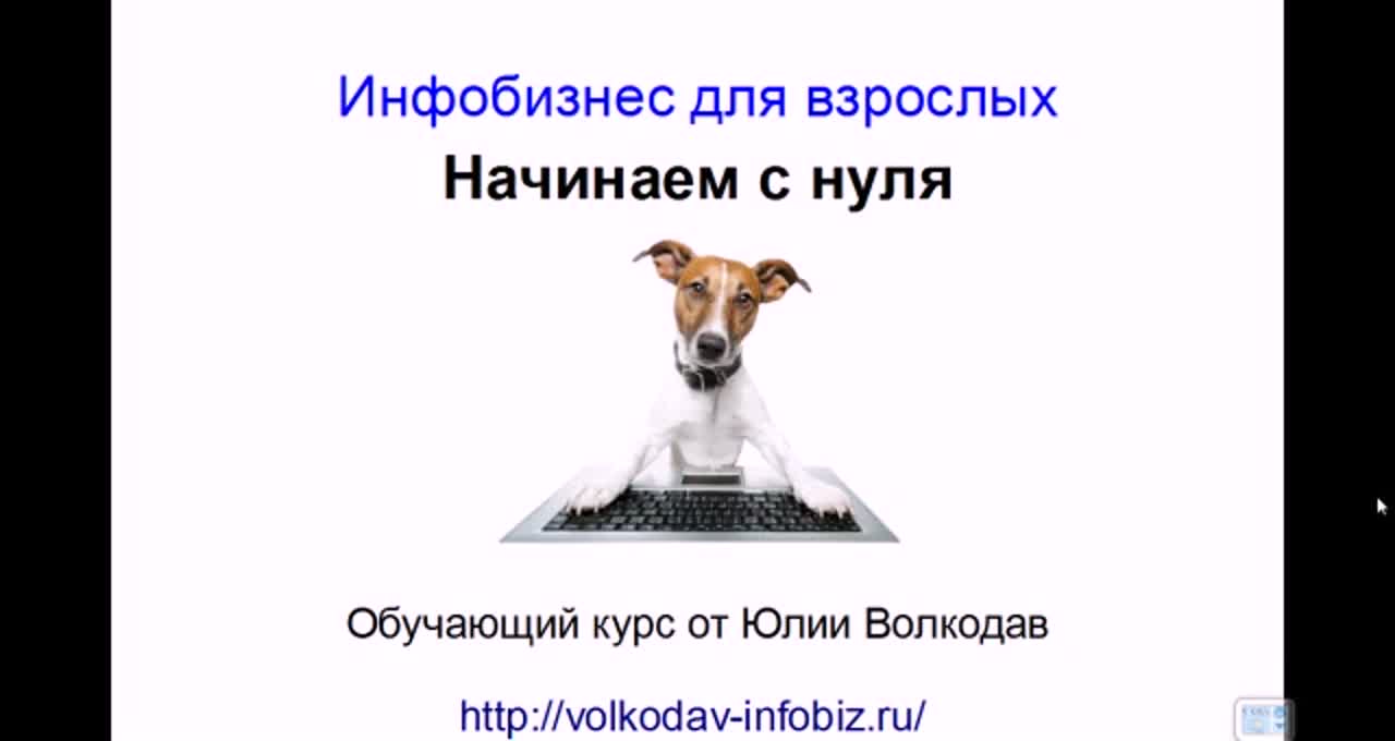 📹 ИНФОБИЗНЕС ДЛЯ ВЗРОСЛЫХ. (ЮЛИЯ ВОЛКОДАВ)