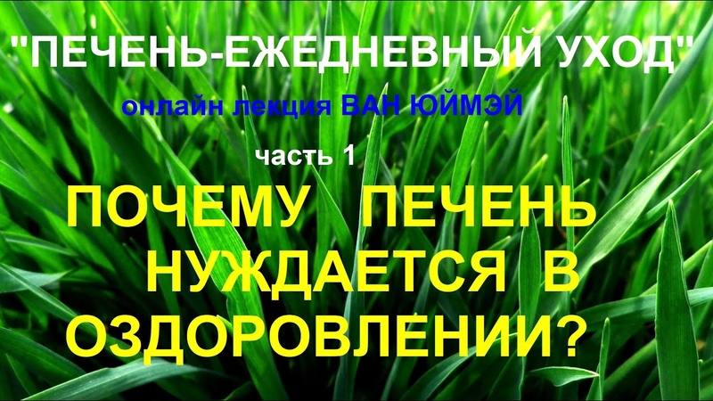 "УКРЕПЛЕНИЕ ЗДОРОВЬЯ ВЕСНОЙ" онлайн лекция Ван Юймэй май 2020 г.