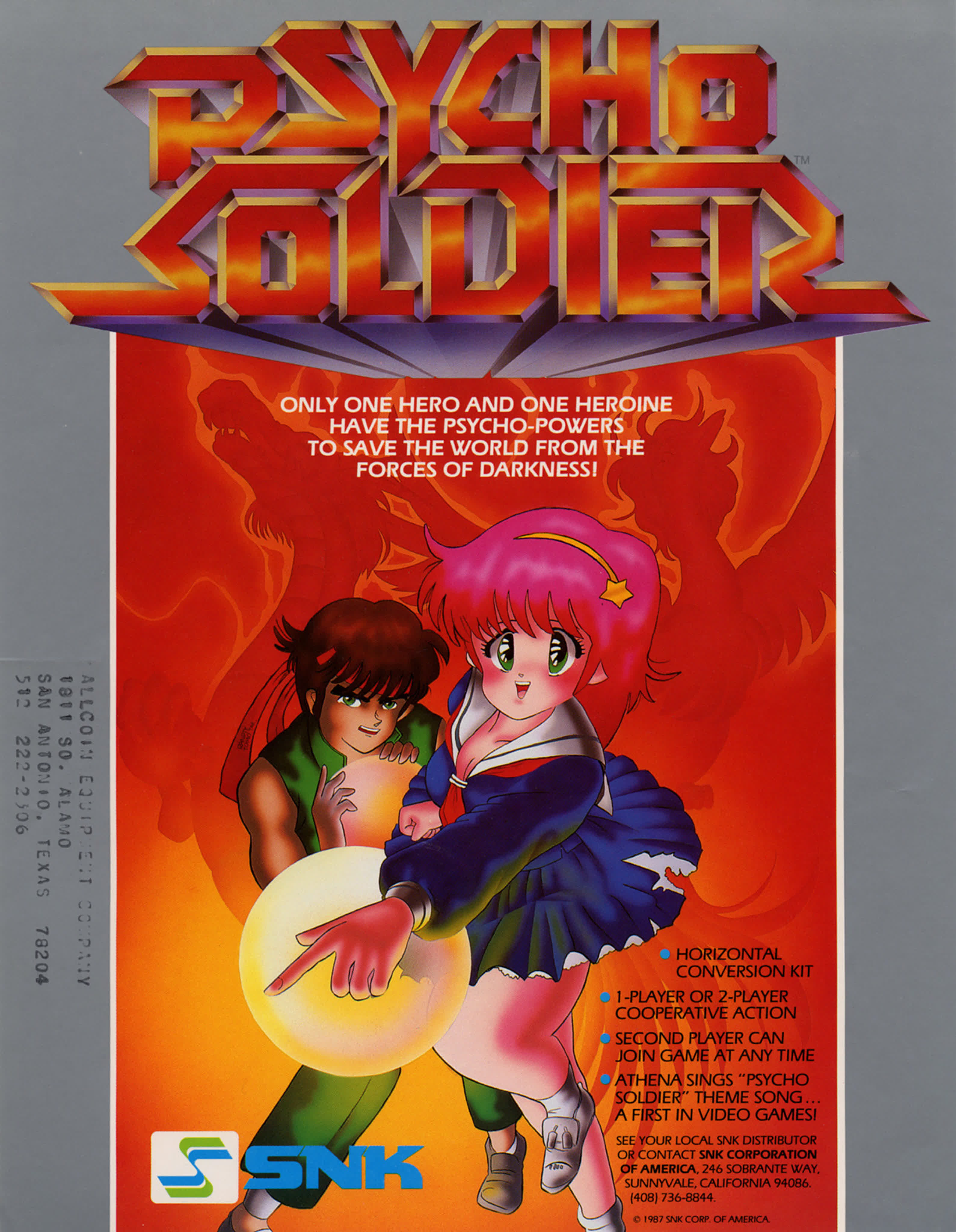 Psycho Soldier (March 1987)