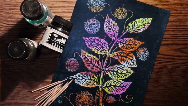 Граттаж, Scratchboard